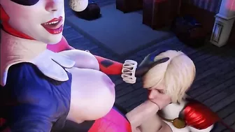 Power Girl Sucks Harleys Massive Futa Cock