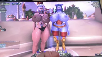 cum tribute for the bitch Arodeth and Anthinsh Draenei, slow motion