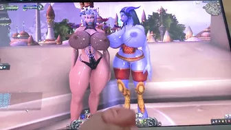 cum tribute for the bitch Arodeth and Anthinsh Draenei, slow motion