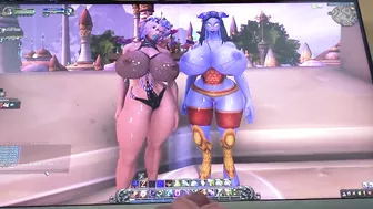 cum tribute for the bitch Arodeth and Anthinsh Draenei, slow motion