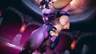 Sexy Human Swallows Huge Futa Draenei Cock