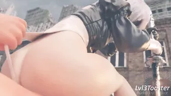 Nier Automata - 2B Rough Outside Cowgirl Sex (Animation with Sound)