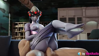 Widowmaker's Anal ASMR (3d animation with sounds) overwatch