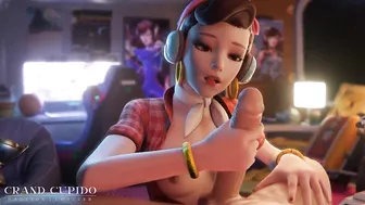 D.va Enjoying Big Dick (Animation With Sound)