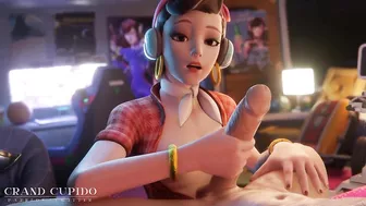 D.va Enjoying Big Dick (Animation With Sound)