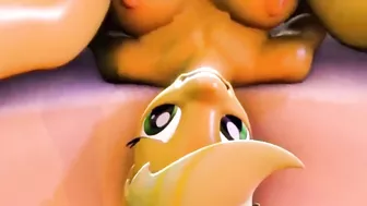 Applejack Gets Railed By Dildo - My Little Pony