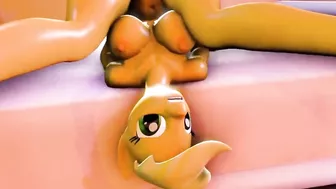 Applejack Gets Railed By Dildo - My Little Pony