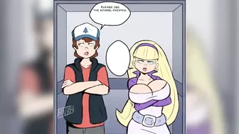 Dipper Pines & Pacifica Northwest Fuck In An Elevator