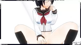 3D HENTAI POV schoolgirl rides your cock and does AHEGAO