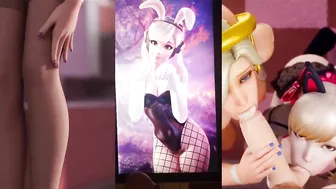 Tribute for Dva (Overwatch) Bunny suit, sop