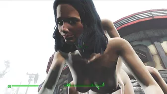 Lesbian sex right on the road to the village | fallout 4 vault girls