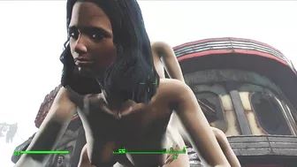 Lesbian sex right on the road to the village | fallout 4 vault girls