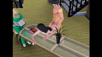 Fucked wife while mother-in-law on the table | sims 3 sex