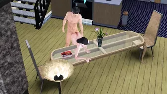 Fucked wife while mother-in-law on the table | sims 3 sex