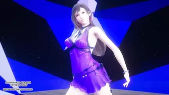 MMD TAEYEON - INVU Aerith Tifa Lockhart Hot Kpop Dance Final Fantasy Uncensored Hentai