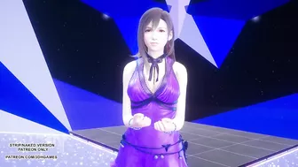 MMD TAEYEON - INVU Aerith Tifa Lockhart Hot Kpop Dance Final Fantasy Uncensored Hentai