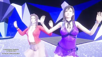 MMD TAEYEON - INVU Aerith Tifa Lockhart Hot Kpop Dance Final Fantasy Uncensored Hentai