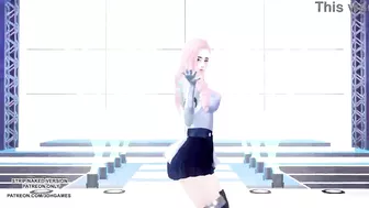 [MMD] Kep1er - Up! Ahri Seraphine Kaisa Hot Kpop Dance League Of Legends KDA AllOut