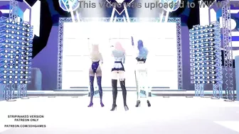 [MMD] Kep1er - Up! Ahri Seraphine Kaisa Hot Kpop Dance League Of Legends KDA AllOut