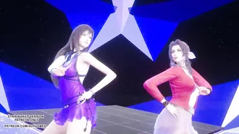 [MMD] TAEYEON - INVU Aerith Tifa Lockhart Hot Kpop Dance Final Fantasy Uncensored Hentai