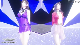 [MMD] TAEYEON - INVU Aerith Tifa Lockhart Hot Kpop Dance Final Fantasy Uncensored Hentai