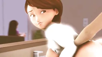 ELASTIGIRL FUCKING WHILE HER DAUGHTER IS DISTRACTED!!!