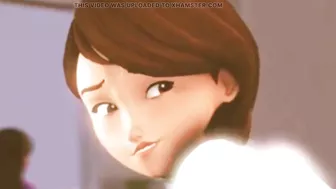 ELASTIGIRL FUCKING WHILE HER DAUGHTER IS DISTRACTED!!!