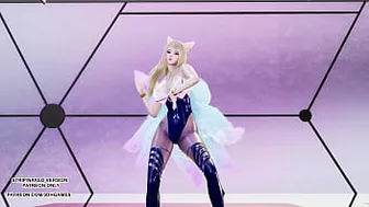 [MMD] CHUNG HA - PLAY KDA Ahri Sexy Kpop Dance League Of Legends Uncensored Hentai