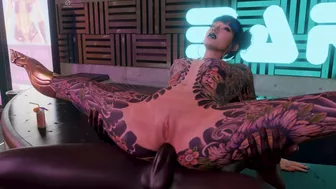 Cyberpunk 2077 - Clouds' Cheri Nowlin BBC Anal Service (Animation with Sound)