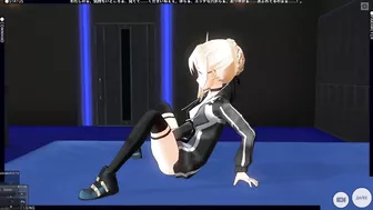 3D HENTAI X Alter posing and masturbating