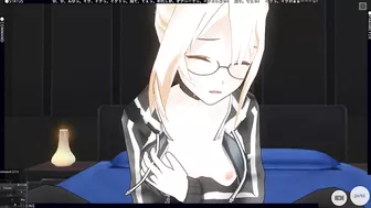 3D HENTAI X Alter posing and masturbating