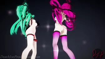 MMD R18 4k Mirror dance Yamakaze - Lupin 1032