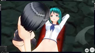 3D HENTAI BDSM YURI The mistress took the schoolgirl to the basement to bring to orgasms (PART 1)