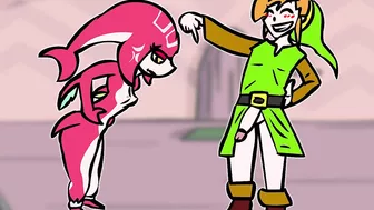 Mipha x Link! Zelda Rule34 Animation Cartoon