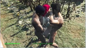 Two guys fuck a pregnant girl in a corn field | fallout 4 sex mod