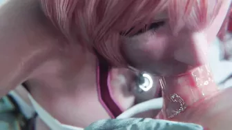 Serah Farron face blowjob 3d