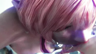 Serah Farron face blowjob 3d