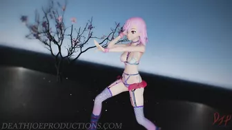 MMD SFW Pink Misaka - Donut Hole 1085