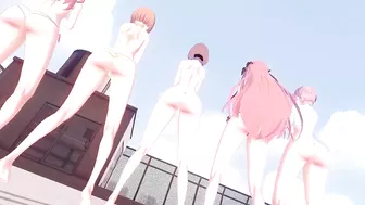 【KKVMD / MMD】WiggleWiggle 一花 二乃 三玖 四葉 五月【五等分の花嫁】