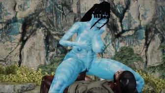 Avatar XXX: Neytiri Fucks BBC Soldier