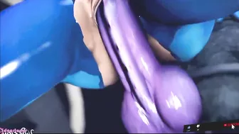 Samus is fucked by huge penis monster and makes her have orgasms