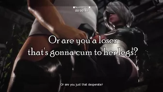 [Hentai JOI Teaser] 2B and the 12 Losers [Gangbang, Femdom, Humiliation, Dryhumping, Feet]