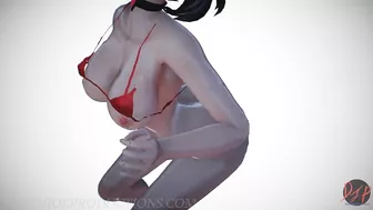 MMD R18 Nude Sexy Mitsu - Lean On - 1091