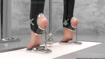 Extreme Metal Heel 3D BDSM Animation