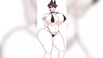 Komi's Milf Mom Bouncing Her Massive Ass and Tits to the Sad Cat Dance