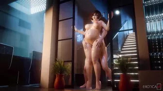 Overwatch - Pregnant Mei Thigh Sex (Animation with Sound)