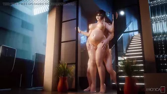 Overwatch - Pregnant Mei Thigh Sex (Animation with Sound)