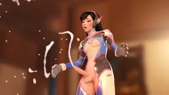 D.VA OVERWATCH TRANSEXUAL FUTANARI LEAVES CUM