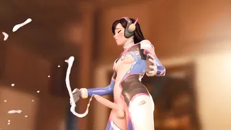 D.VA OVERWATCH TRANSEXUAL FUTANARI LEAVES CUM