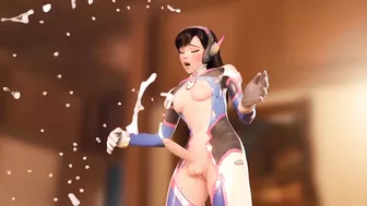 D.VA OVERWATCH TRANSEXUAL FUTANARI LEAVES CUM